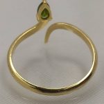 انگشتر طلای دست ساز مزین به جواهر دمانتوئید Z2