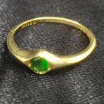 انگشتر طلای دست ساز مزین به جواهر دمانتوئید Z3