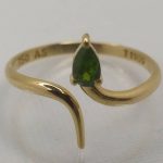 انگشتر طلای دست ساز مزین به جواهر دمانتوئید Z2