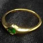 انگشتر طلای دست ساز مزین به جواهر دمانتوئید Z3