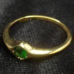 انگشتر طلای دست ساز مزین به جواهر دمانتوئید Z3