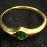 انگشتر طلای دست ساز مزین به جواهر دمانتوئید Z3