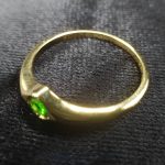 انگشتر طلای دست ساز مزین به جواهر دمانتوئید Z3