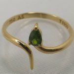 انگشتر طلای دست ساز مزین به جواهر دمانتوئید Z2