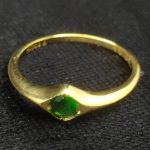 انگشتر طلای دست ساز مزین به جواهر دمانتوئید Z3