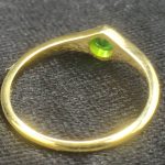 انگشتر طلای دست ساز مزین به جواهر دمانتوئید Z3