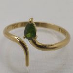 انگشتر طلای دست ساز مزین به جواهر دمانتوئید Z2